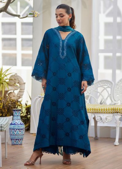 Picture of Cela Teal Shirt And Dupatta