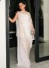 Picture of White Solenne Shirt And Drape Dupatta With Pants